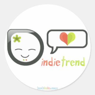 Indie Trend Classic Round Sticker