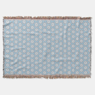 Indigenous Blooms Mandala Throw Blanket