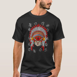 Indigenous Devon Rex Native American Cat Indian He T-Shirt
