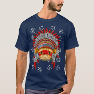 Indigenous Eotic Shorthair Native American Indian  T-Shirt