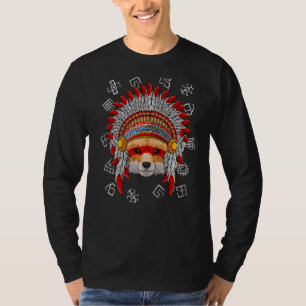 Indigenous Fox Native American Indian Headdress  1 T-Shirt