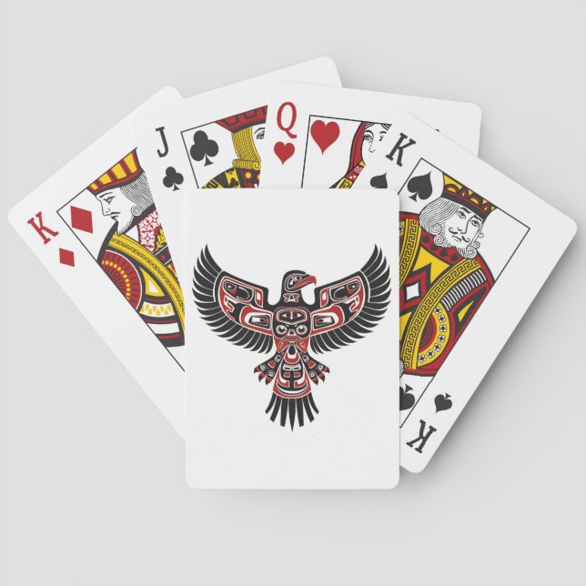 Indigenous Haida People Of The Pacific Northwest  Playing Cards (Back)