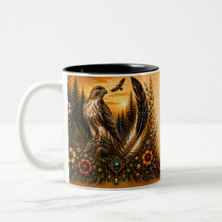 Indigenous Heritage Hawk Two-tone Mug
