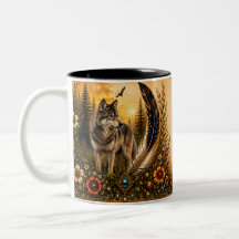 Indigenous Heritage Wolf Mug