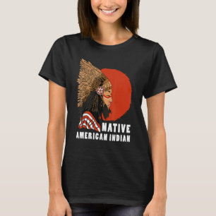 Indigenous Indian Headdress Native American Indian T-Shirt