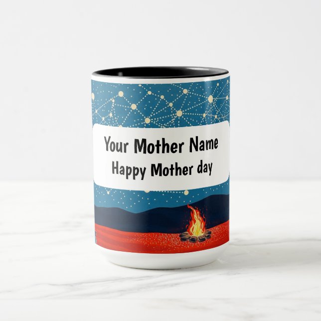 Indigenous Night Starlit Campfire Constellation Mug