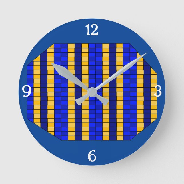 Indigenous patterns round clock (Front)