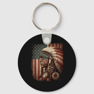 Indigenous People Tribal Cg Native American Indian Key Ring