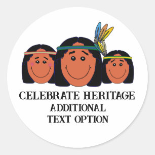Indigenous People's Day  Classic Round Sticker
