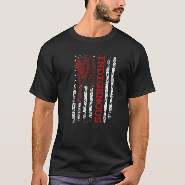 Indigenous Peoples' Day Native American T-Shirt (Front)