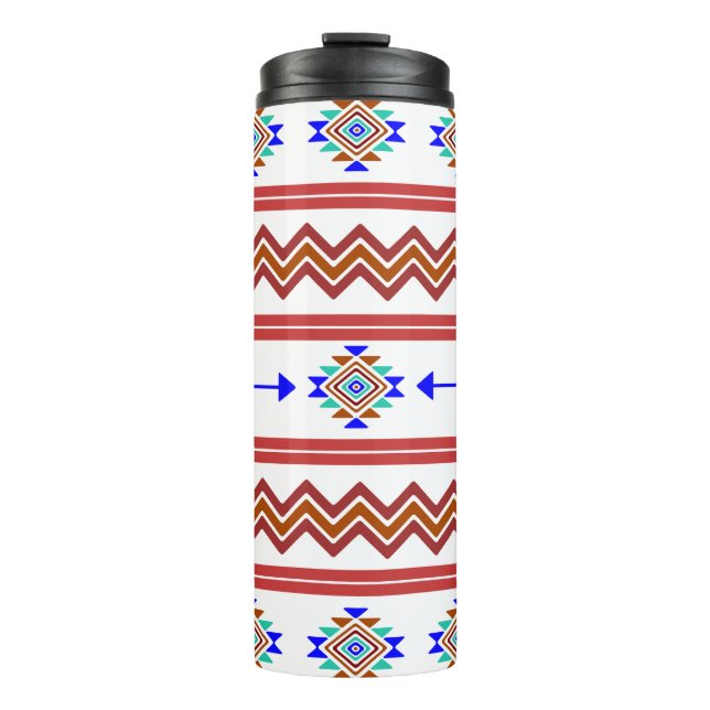 Indigenous Print 6 Thermal Tumbler (Front)