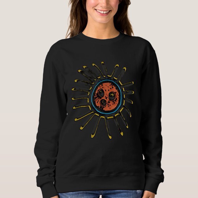 Indigenous Taino Sun Symbol Puerto Rico Sweatshirt (Front)