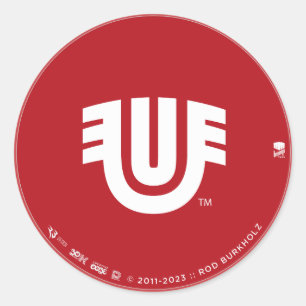 Indigenous Ute Tribal Brand Mark Classic Round Sticker