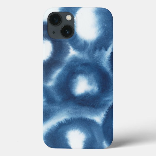 Indigio Watercolor Print Circles Case-Mate iPhone Case (Back)