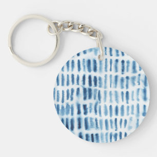 Indigio Watercolor Print Key Ring