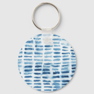 Indigio Watercolor Print Key Ring