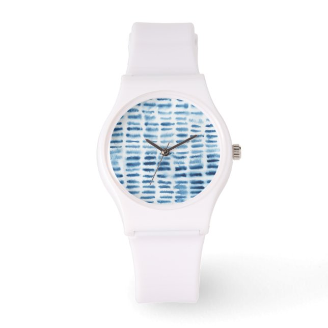 Indigio Watercolor Print Watch (Front)
