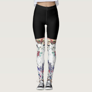 Indigo and Black Leggings