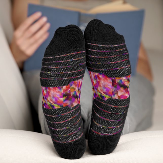 indigo and purple artwork socks (Bottom)