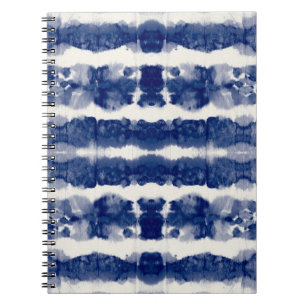 Indigo Art: Abstract Watercolor Chaos. Notebook