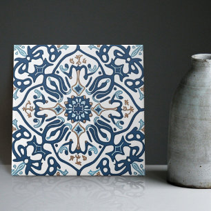 Indigo Azulejo Blue Portuguese Lisbon Decorative C Ceramic Tile