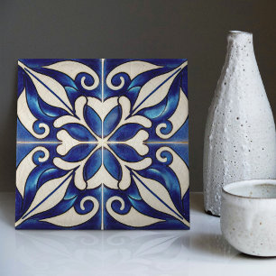 Indigo Azulejo Blue Portuguese Lisbon Decorative C Ceramic Tile