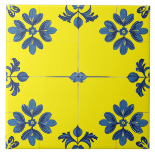 Indigo Azulejo Blue Portuguese Lisbon Decorative Ceramic Tile