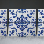 Indigo Azulejo Blue Portuguese Lisbon Decorative Ceramic Tile<br><div class="desc">Indigo Azulejo Blue Portuguese Lisbon decorative ceramic tiles are a beautiful and unique addition to any home. A high-quality product with a timeless aesthetic. The blue colour of the tiles is inspired by the indigo blue of Lisbon's famous azulejo tiles, adding a touch of history and culture to your space....</div>
