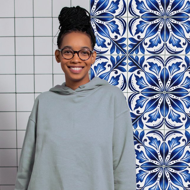 Indigo Azulejo Blue Portuguese Lisbon Decorative Ceramic Tile (Creator Uploaded)