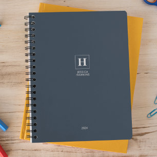 Indigo Blue Classic Monogram Personal Weekly Planner