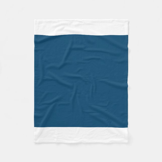 Indigo Blue Fleece Blanket (Front)