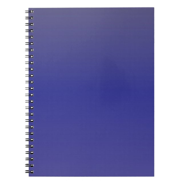 Indigo Blue Gradient Notebook (Front)
