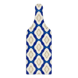 Indigo Blue Grey Azulejo Pattern Portugal Gift Cutting Board