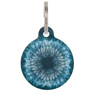Indigo Blue Mandala Pet Tag