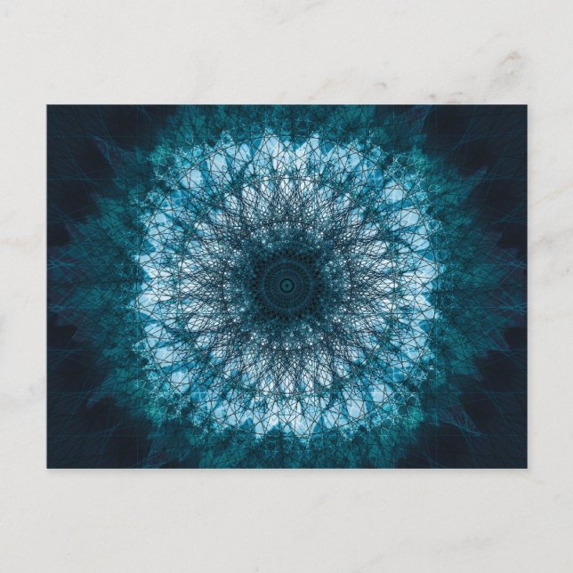 Indigo Blue Mandala Postcard (Front)