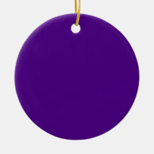 Indigo Blue Solid Colour Classic Elegant Ceramic Ornament