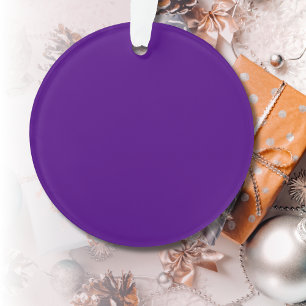Indigo Blue Solid Colour Classic Elegant Ornament