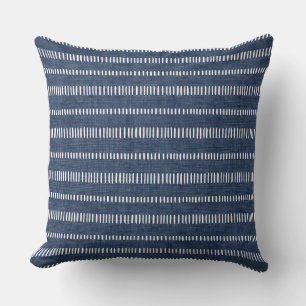 Indigo Blue Throw Pillow