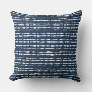 Indigo Blue Throw Pillow