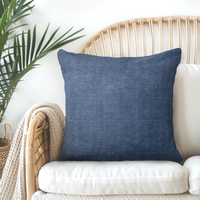 Indigo Blue Throw Pillow (Creator Uploaded)