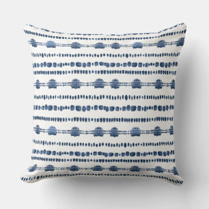 Indigo Blue Throw Pillow