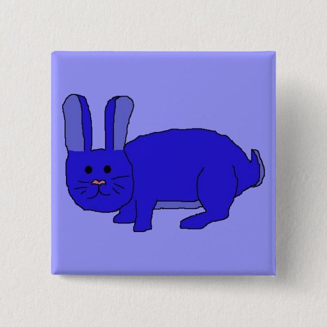 Indigo Bunny pin (Front)