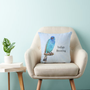 Indigo Bunting Cushion