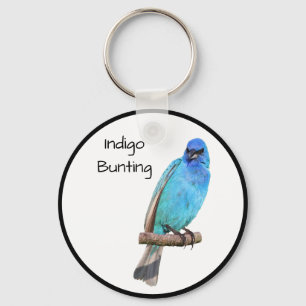 Indigo Bunting Key Ring