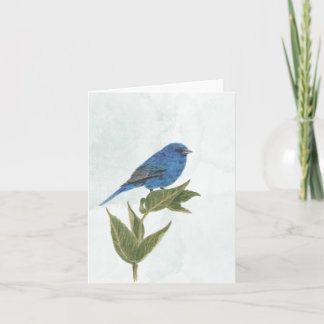 Indigo Bunting Note Card
