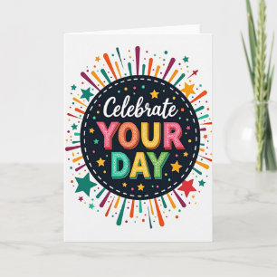 Indigo Celebrate Birthday Card