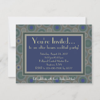 Indigo Circles Invitation