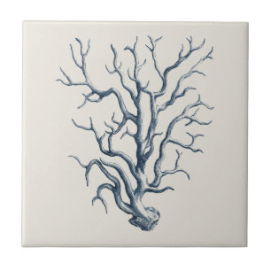 Indigo Coral Ceramic Tile