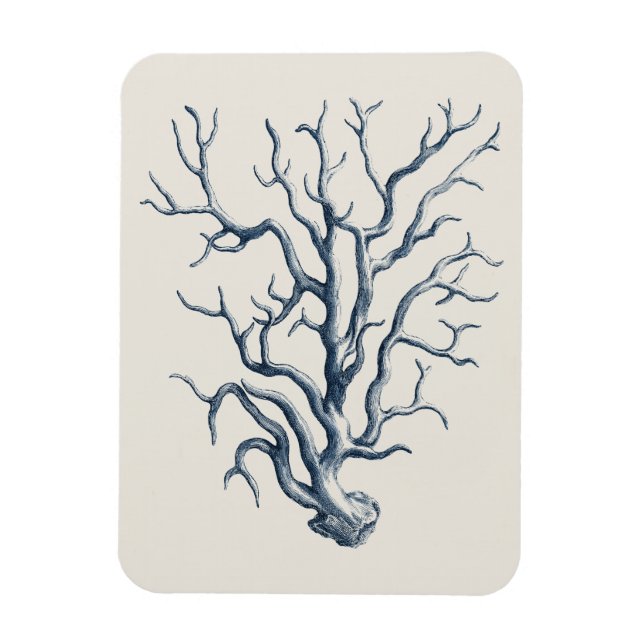 Indigo Coral Magnet (Vertical)