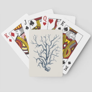 Indigo Coral Playing Cards